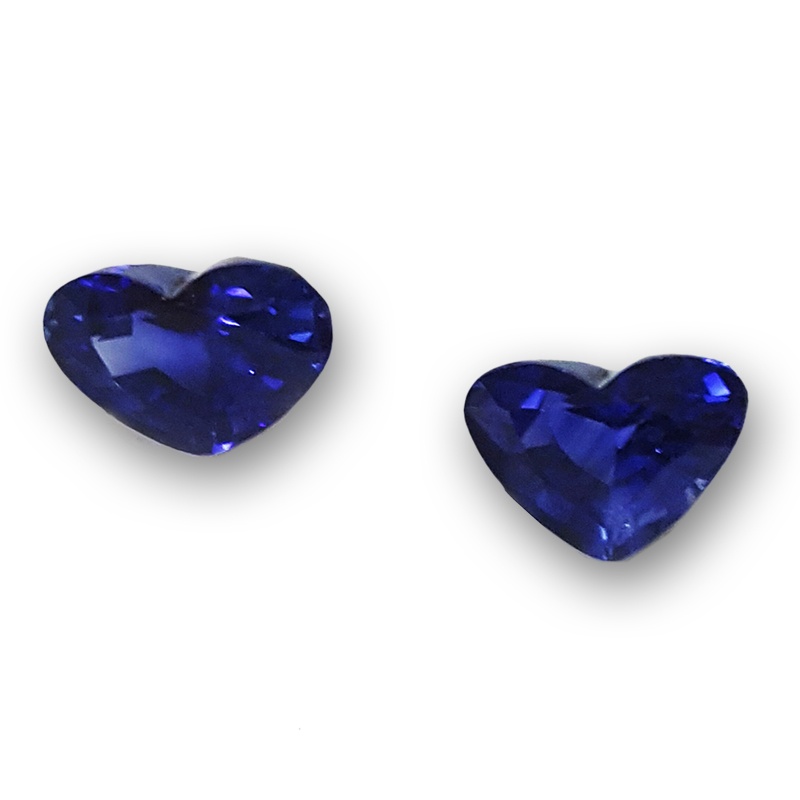 Pair of Heart Shape Blue Sapphires - Loose Sapphire Hearts - BSpr2903hs225.jpg