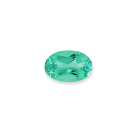 Bright natural oval Paraiba tourmaline.  This oval super lively blue green tourmaline from Brazil is full of life and super clean.  