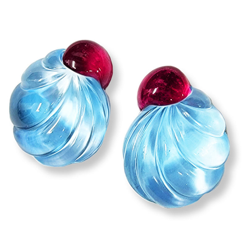 Unique Carved Blue Topaz and Rubellite Pair - BTRL3871crv5753.jpg