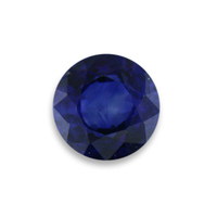 Round deep blue sapphire. Nice and clean brilliant stone. Perfect as a center stone for blue sapphire ring or pendant