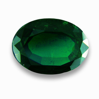 Large 6 carat oval deep green Tsavorite garnet.  This untreated green garnet has a rich brilliant forest green color. This nice big oval Tsavorite would be beautiful for a Tsavorite Ring or Pendant.