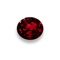 Natural untreated oval ruby.  This slightly roval unheated ruby is from the Umba River region of Tanzania.  Nice lively rich red with crimson undertones.