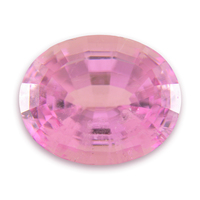 Very large oval pink tourmaline.  This bubble gum pink tourmaline is well cut and very lively.  This natural beauty would be great as a pink tourmaline pendant or cocktail ring.