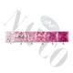Princess Cut Square Pink Sapphire Suites Ombre Pink Sapphires 1.7 mm +