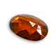 Loose Rose Cut Orange Garnet -- Untreated Oval Malaya Garnet over 5.50 carats