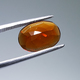 Loose Rose Cut Orange Garnet -- Untreated Oval Malaya Garnet over 5.50 carats