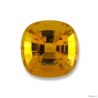 Large cushion shape golden citrine.  Bright yellow  and lively this square cushion citrine is stunning.