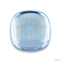 Unique large square cushion blue Aquamarine cabochon.  This aquamarine cab is that perfect light blue aqua color and would look great in that custom designer jewelry piece.