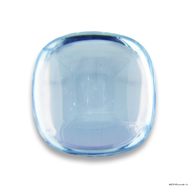 Loose Large Square Cushion Cabochon Blue Aquamarine - AQ7505cucab-1b.jpg