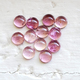 Loose 6mm Round Cabochon Untreated Pink Maine Tourmaline Parcel