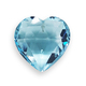 Loose Large 16mm Heart Shape Blue Topaz Briolette - Faceted Drilled Briolette Blue Topaz Hearts