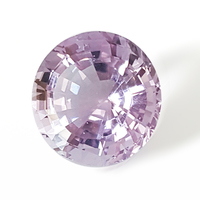 Large brilliant very light amethyst aka Rose De France amethyst. This natural beauty is almost a 10 carat round lavender amethyst that is super lively because of the spectacular cut.  Reminiscent of morganite color with a hint more lilac.