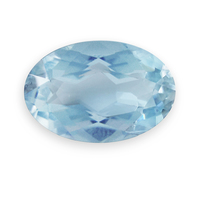Oval aquamarine with nice aqua blue color. This over 5 carat large aquamarine would be lovely in an aqua ring or pendant. Good cut on this aquamarine. 