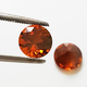 Loose Untreated Round Pair of Brown Zircons (7.5 mm)