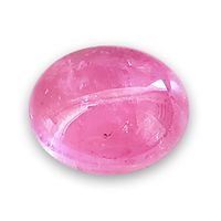 Large oval untreated bubblegum pink tourmaline cabochon.  This yummy pink tourmaline cab from California has a nice dome and is well cut.