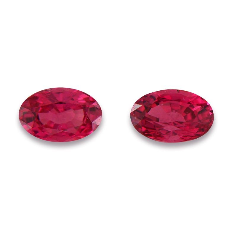 Loose Pair of Oval Untreated Red Spinels - SPpr9904ov1.jpg